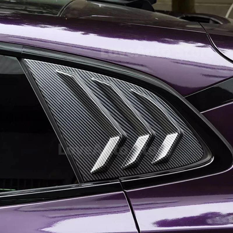 

For Zeekr 001 2022 2023 Car Rear Window Triangle Shutters Cover Trim Decoration Sticker Car Protective Accessories