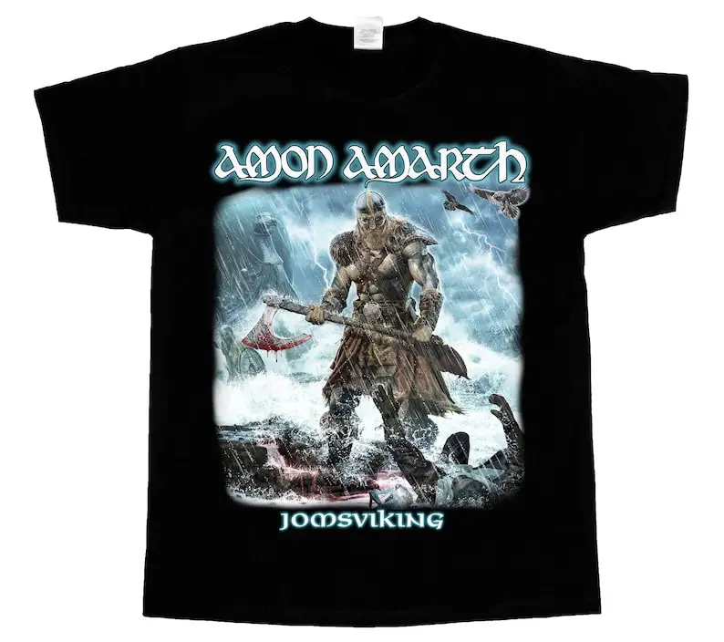 amon amarth jomsviking death metal children of bodom amorphis short long sleeve black t-shirt