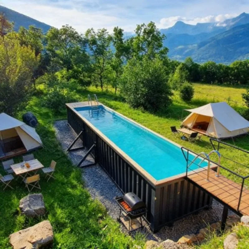 Fiberglass FRP Shipping Container Swimming Pool for Commercial and Residential Use