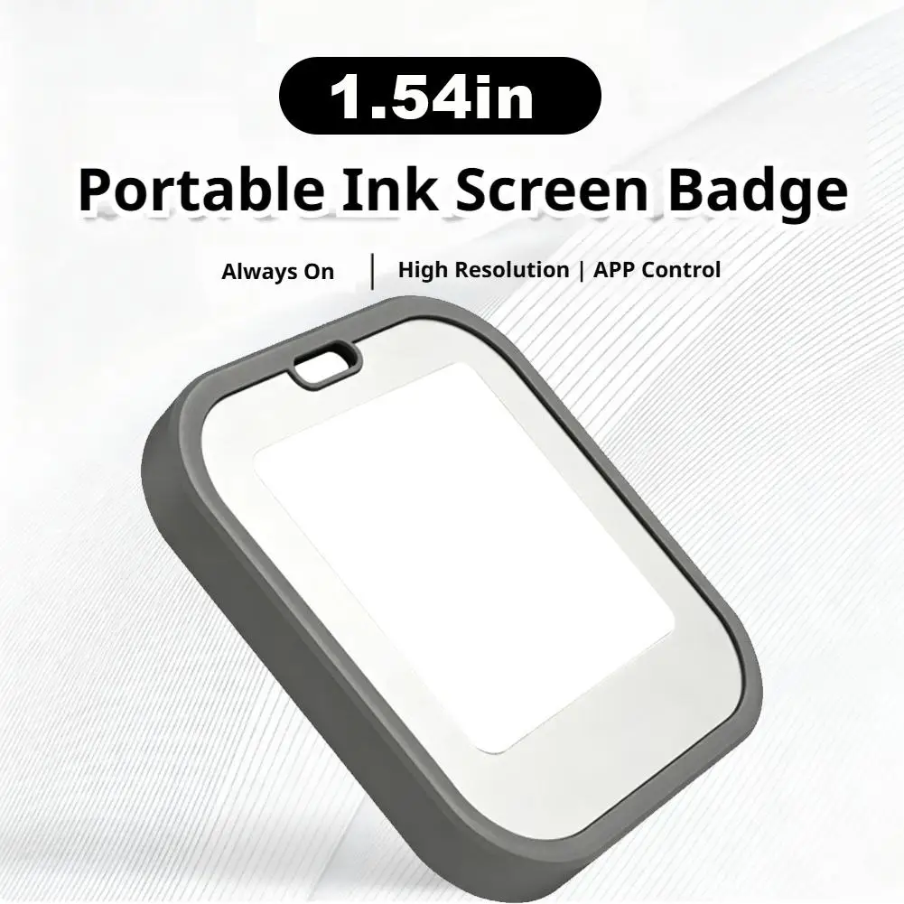 2026 New 1.54-Inch Passive NFC E-Paper Display E-Ink Screen Wireless Flashing Keychain Pendant Creative Decoration Pet Ornament