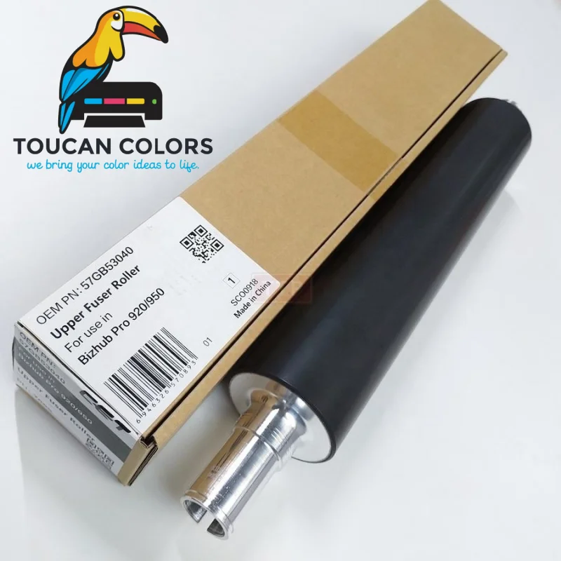 ToucanPrinter For Konica Minolta Bizhub Pro 920 950 BH920 BH950 Upper Fuser Heat Roller 57GB53040 Copier Repair Parts