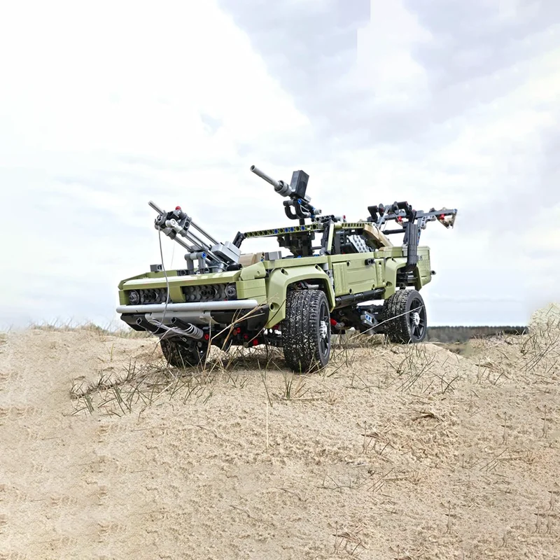 2111pcs MOC Mad Maxer Clawcar 2 Post-Apocalyptische Wasteland Voertuig DIY Model Bouwstenen Verjaardag Speelgoed Gift