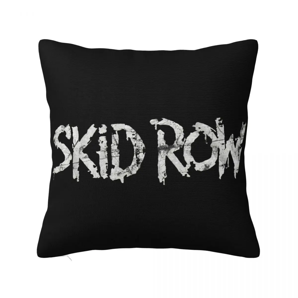 Skid Row White Logo Mens Licensed Rock N Roll Band Retro New Black Adults Cool Pillow Case