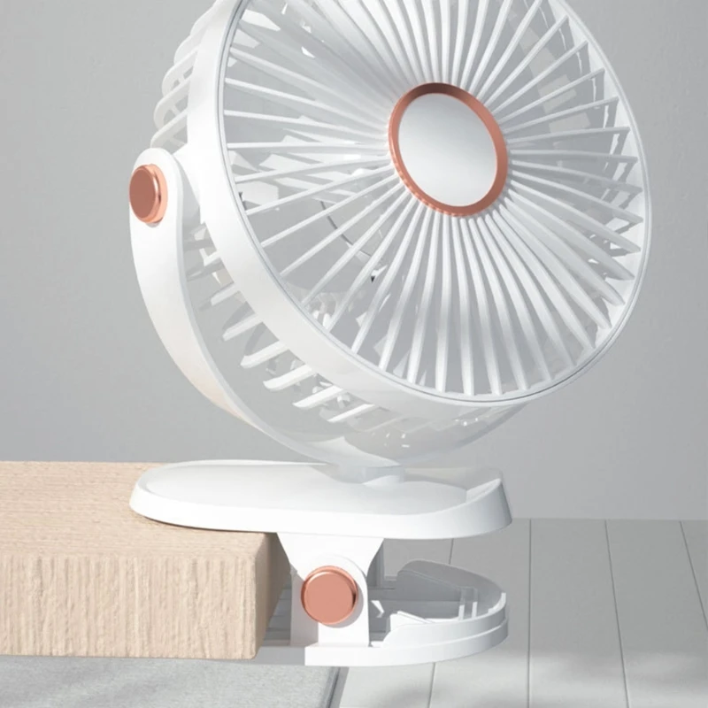 USB كليب على مروحة صغيرة محمولة مروحة بمشبك 360 درجة دوران قوي الرياح سطح المكتب مروحة التبريد الصيف مبرد الهواء مروحة