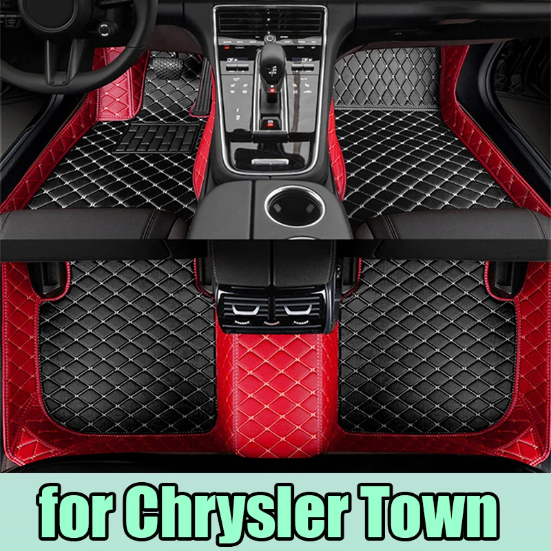 Car Floor Mat For Chrysler Town & Country 7 Seat 2013~2016 Waterproof Protection Pad Carro Rear Trunk Floor Mat Car Accessories