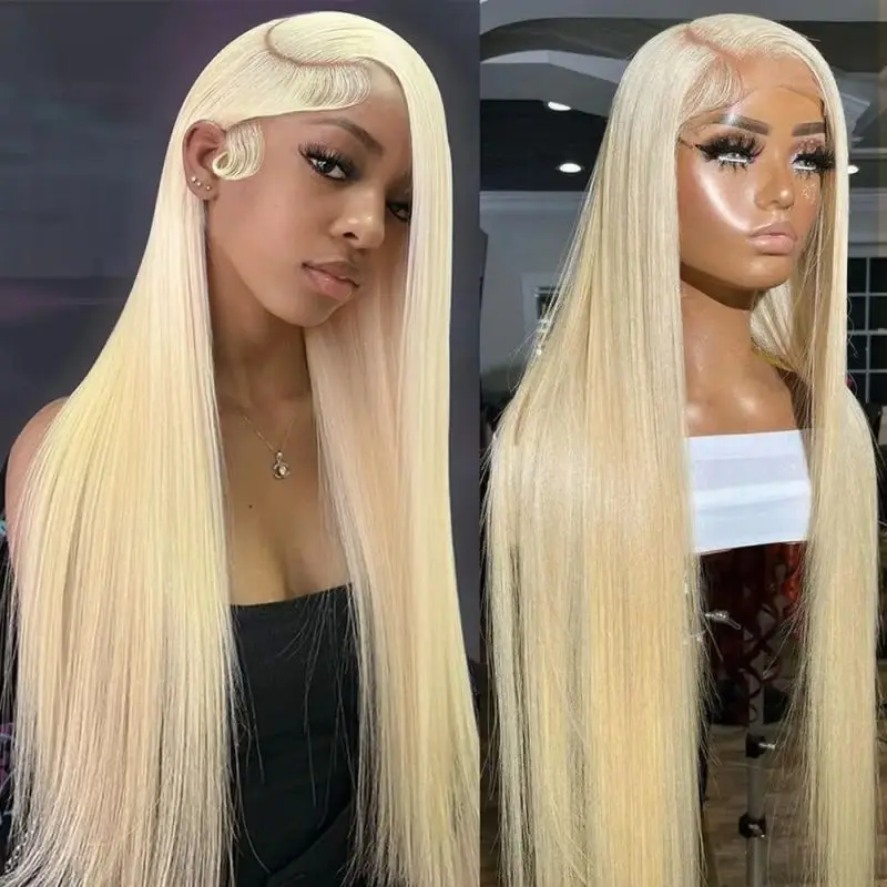 Straight 613 Blonde 13x6 Lace Front Wigs Human Hair 30 inch 13x4 Hd Lace Frontal Wig Brazilian 613 Lace Front wig Glueless Wig