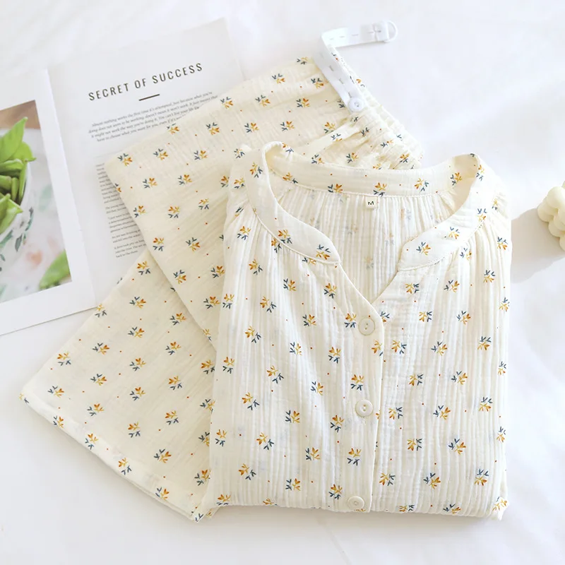 New Monthly Clothing 2-Piece Spring Autumn Maternity Breastfeeding Pajamas Feeding Nightie For Pregnant Women Sleepwear