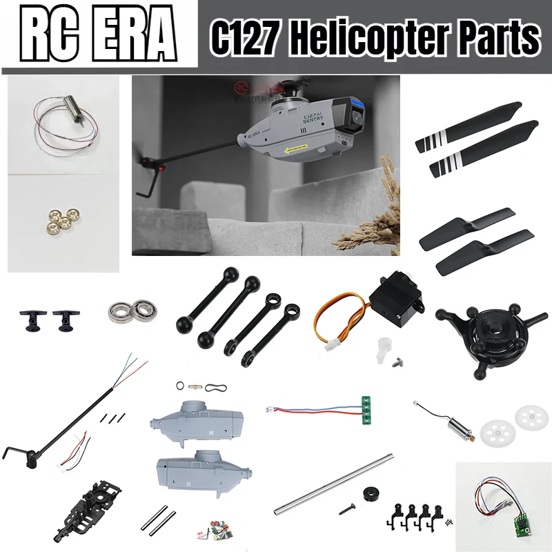 RC ERA C127 RC Helicopter Parts Main Tail Blade Battery Tail Motor Landing Gear Steering Gear Tail Motor Remote Control Chassis