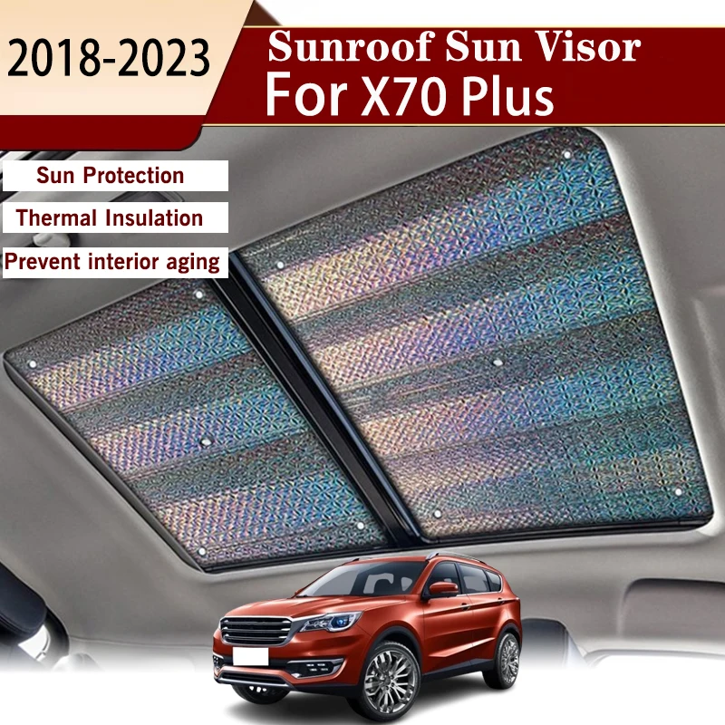 

Car Sunroof Shade For Jetour X70 Plus EV X70S 2018-2023 Special Auto Dedicated Heat Insulation Sun Protection Sunshades Sun roof