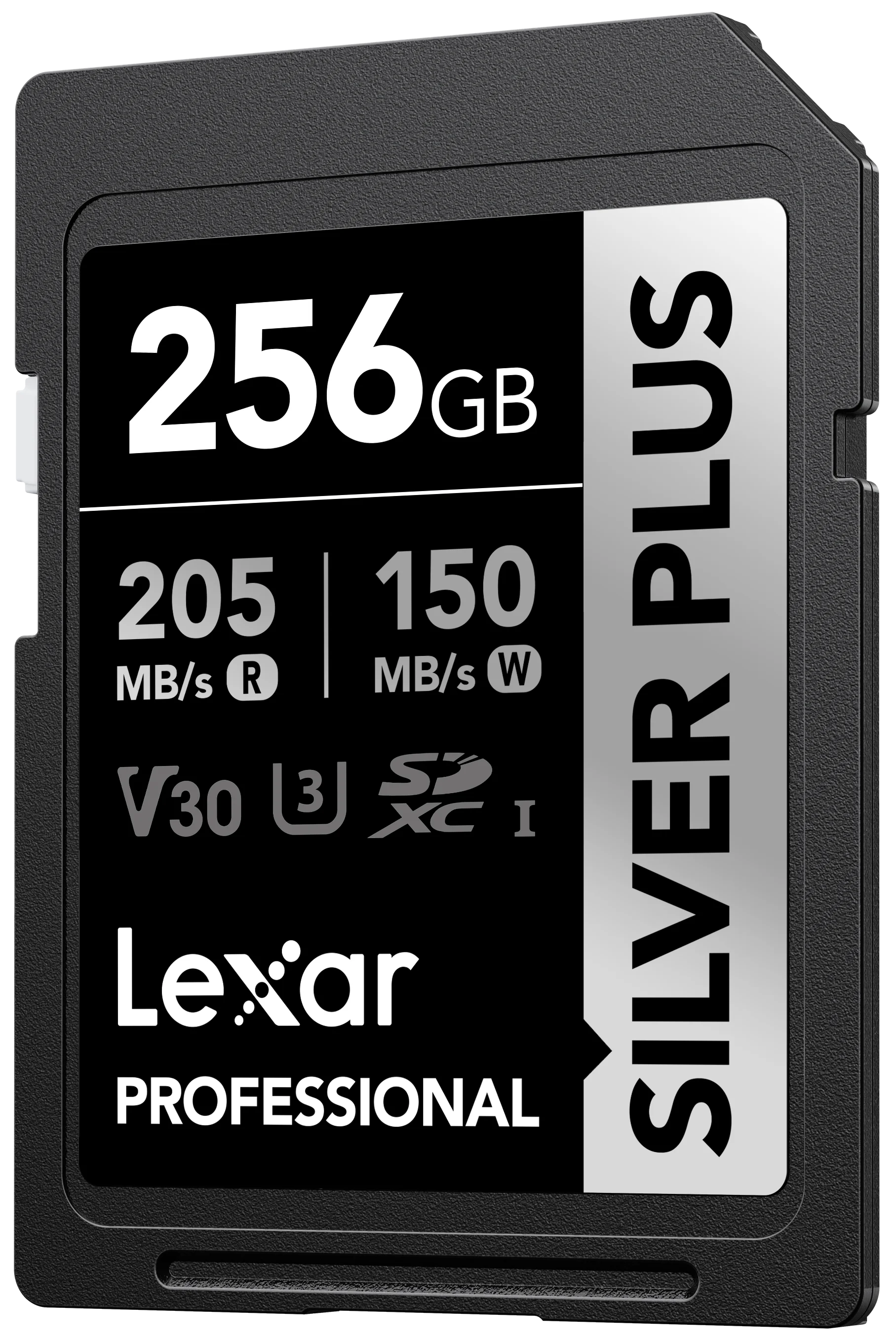 Lexar SILVER PLUS SD Card 64GB 128GB 256GB Flash Memory Card UHS-I SILVER PLUS High Speed 205MB/s  Memory Card For 4K Camera