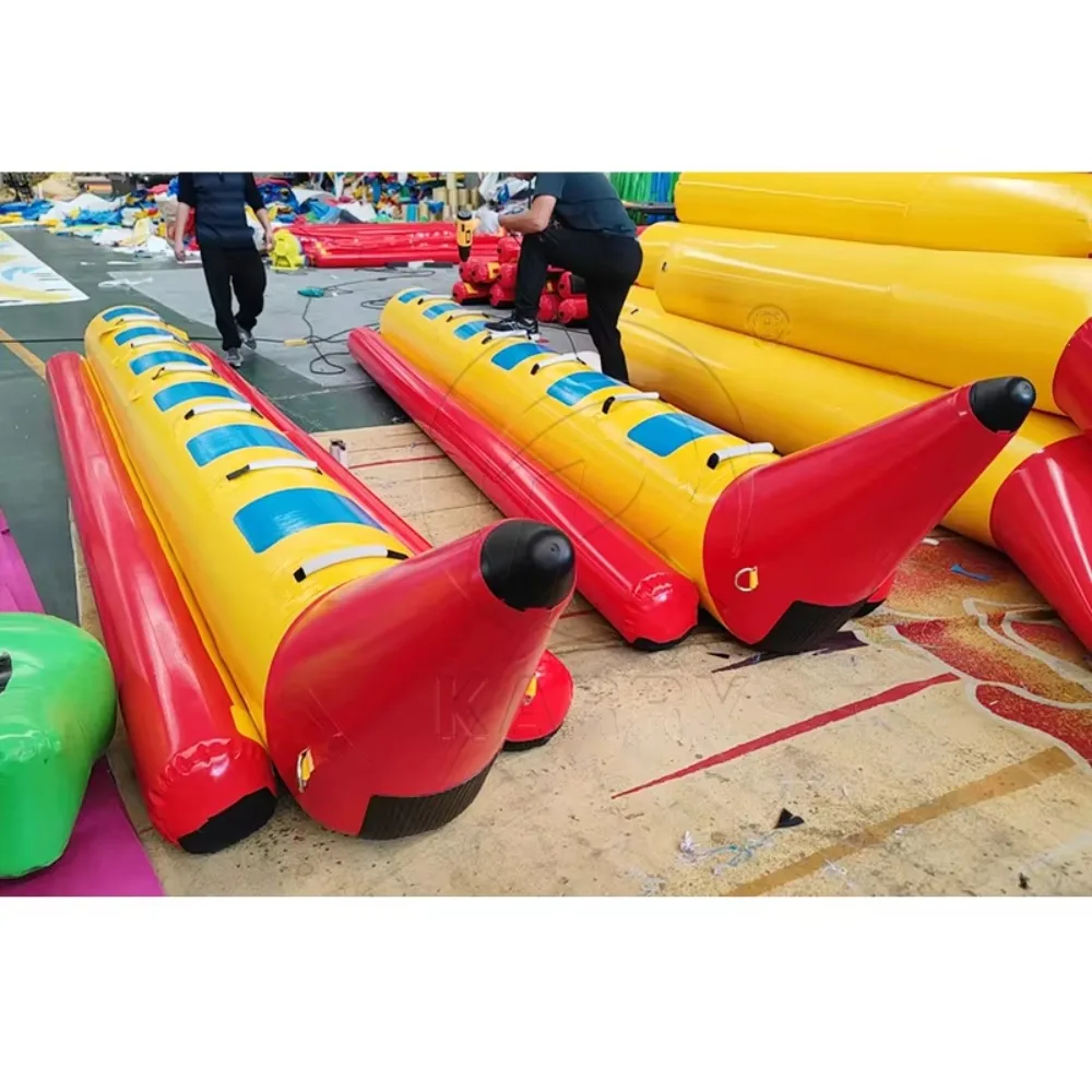 

Inflatable banana boat 3/4/6 towed inflatable boat for water sports and lake recreation