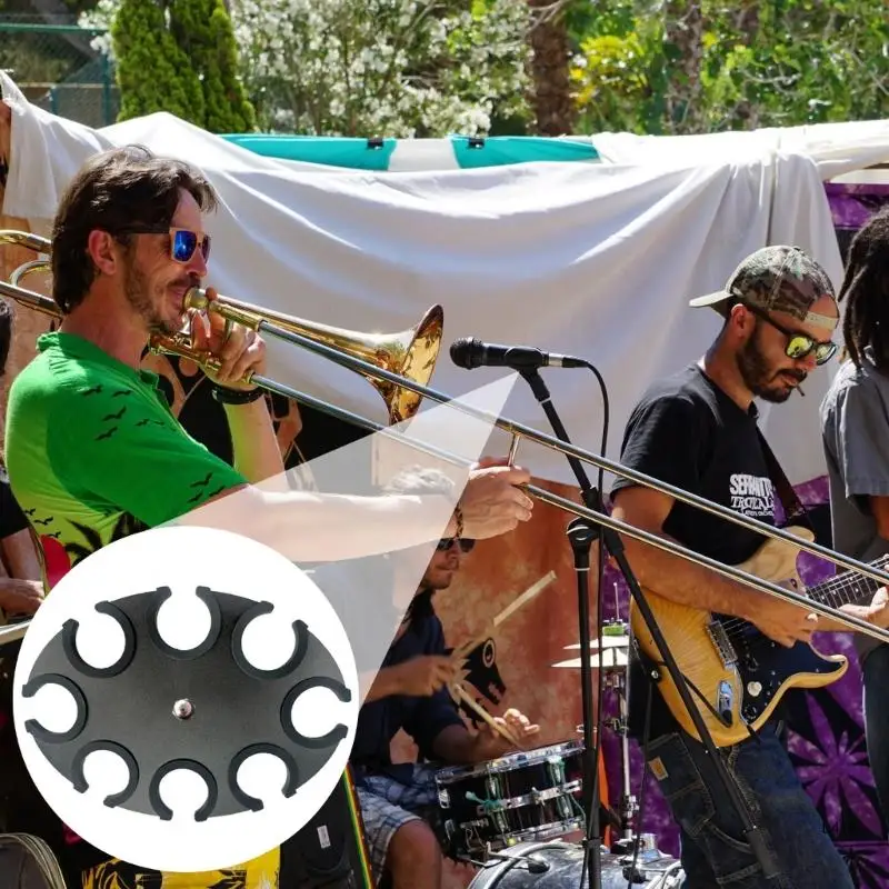 Adaptateur support micro, support rangement pour microphones à 8 emplacements, peut contenir 8 pièces