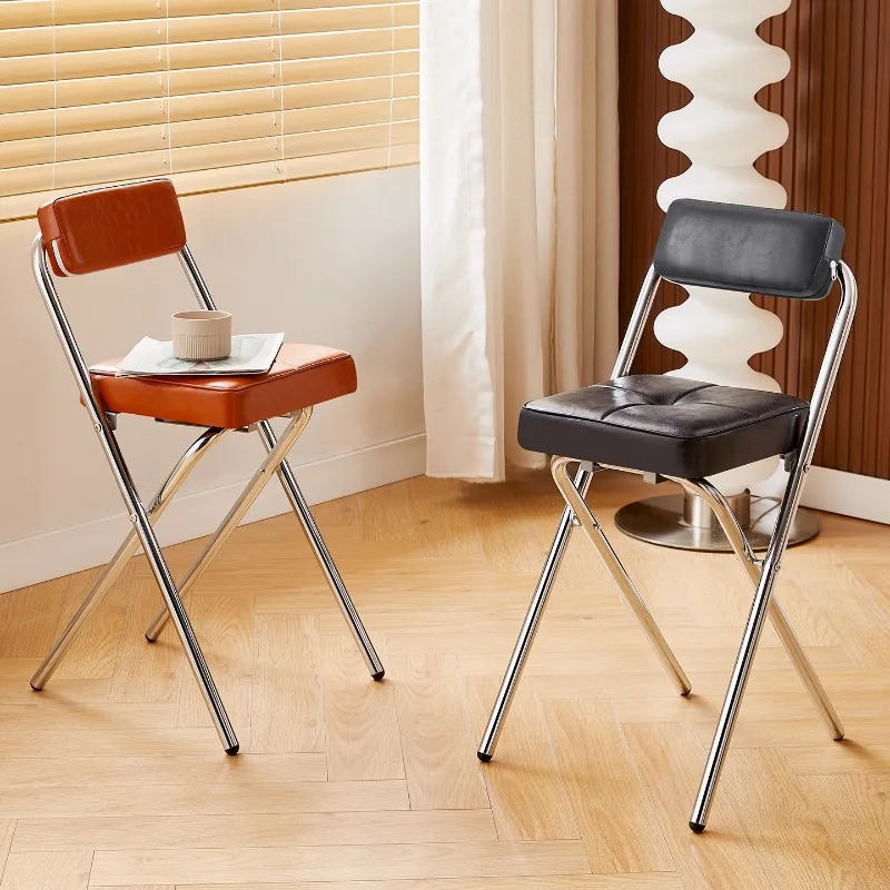 

Foldable Bar Stool Middle Ancient Style Counter Height Chairs Designer Kitchen Island Stools Space Saving Modern Furniture