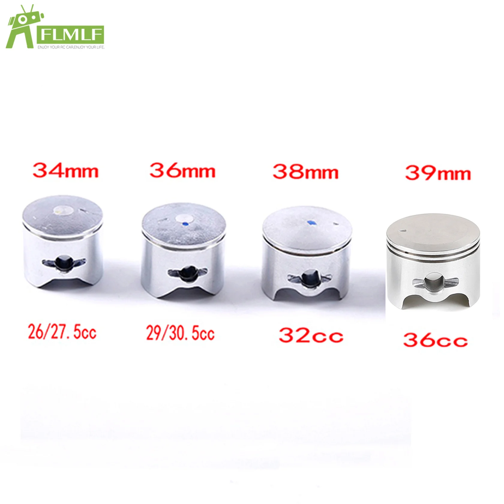 34mm 36mm 38 39mm Piston Set for 26cc 29cc 30.5cc 32cc 36cc CY Zenoah Gas Engine for 1/5 HPI ROFUN ROVAN KM BAJA 5B 5T 5SC PARTS