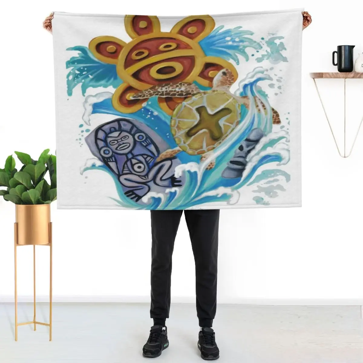 Taino/Arawak Throw Blanket Thins Sofas Summer Beddings Heavy Furry Decorative Sofa Blankets