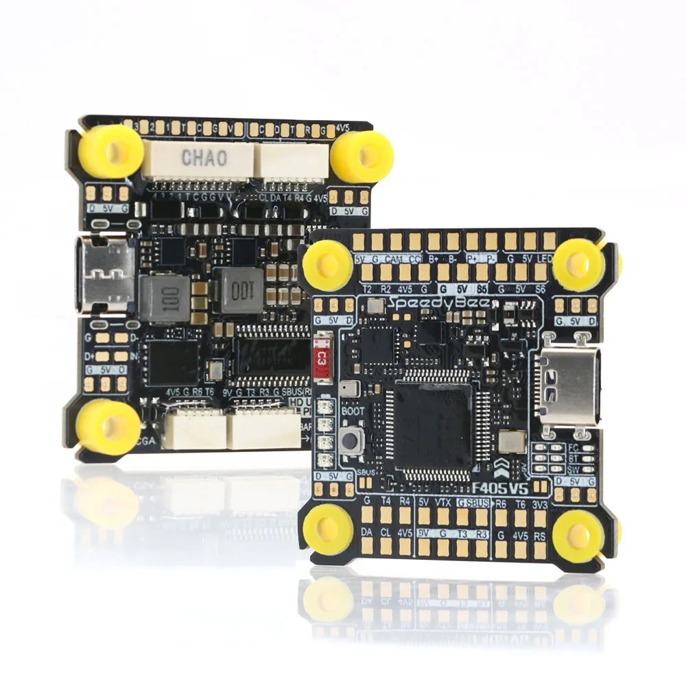 SpeedyBee F405 V5 55A Stack（Pengontrol Penerbangan Pesawat Model F405 V5 30.5×30.5mm + ESC 4-in-1 55A dengan Firmware ox32）
