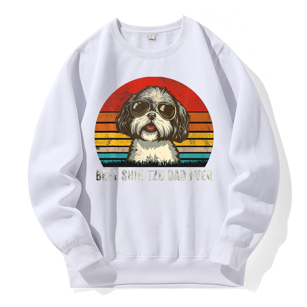 Hip Hop Dog Wearing Sunglasses Printing Man Tracksuit Novelty Funny Tide Hoody Fashion Sport Street Hoodie Warm Fleece Hooded