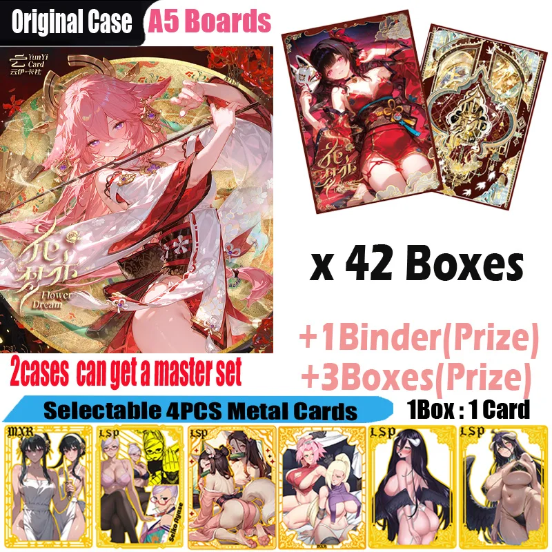 

New Goddess Card " Flower and Dream " A5 Acrylic Board Hobby Waifu Collection Card Doujin CCG Card Toys Gifts