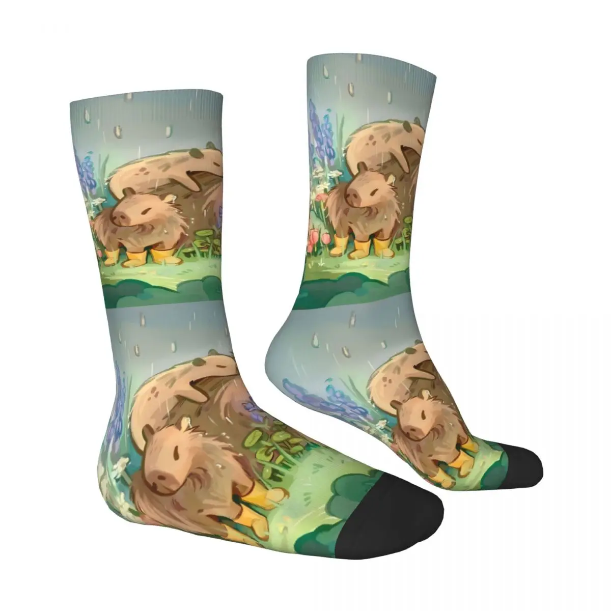 جورب كابيبارا مطبوع للرجال من البوليستر #3