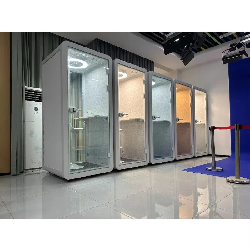 Portable Office Telephone Booth Removable Soundproof Vocal Booths Telephone Booth Cabinet USB Connector