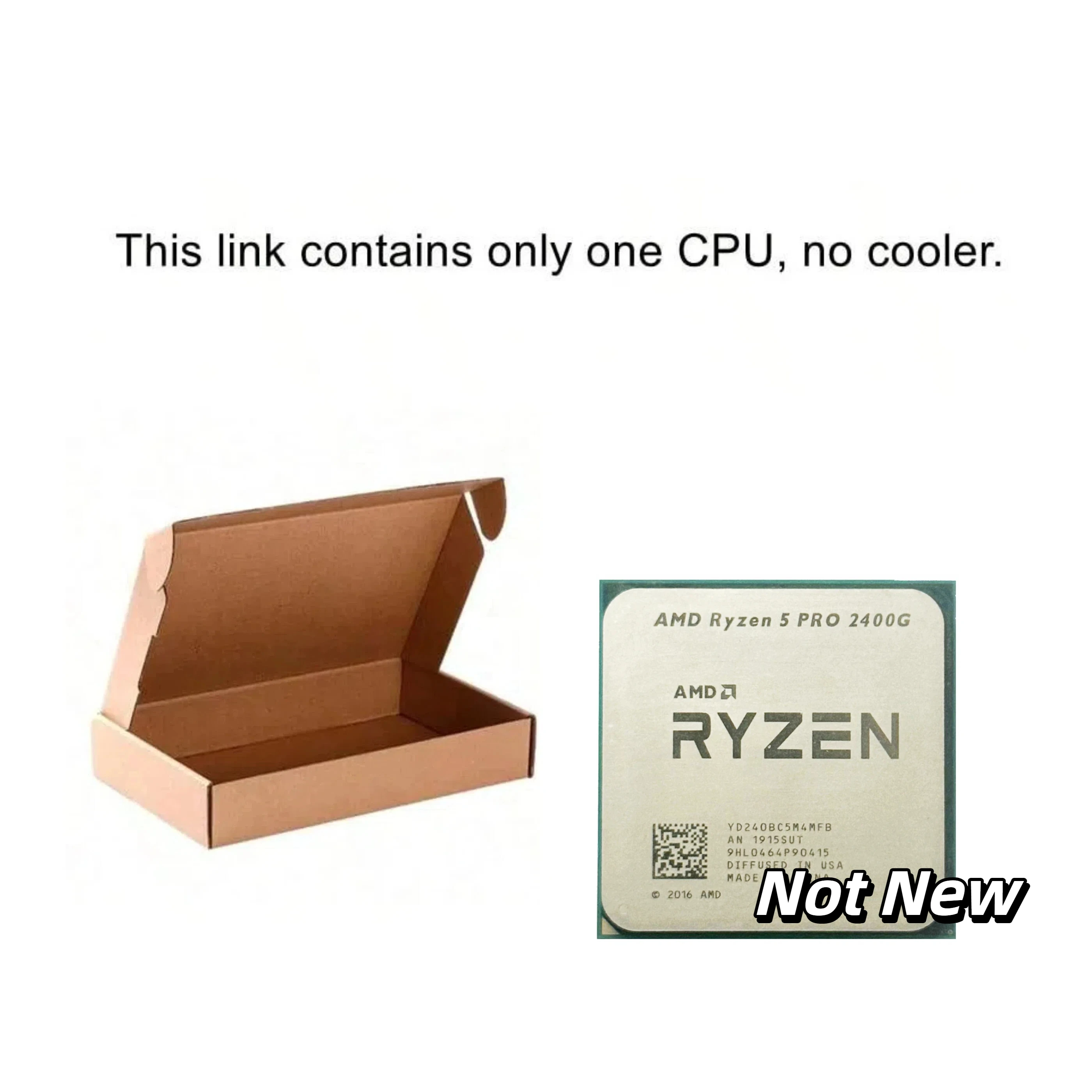 معالج AMD Ryzen 5 R5 PRO 2400G 3.6 جيجا هرتز رباعي النواة ثماني الخيوط مقبس AM4 CPU