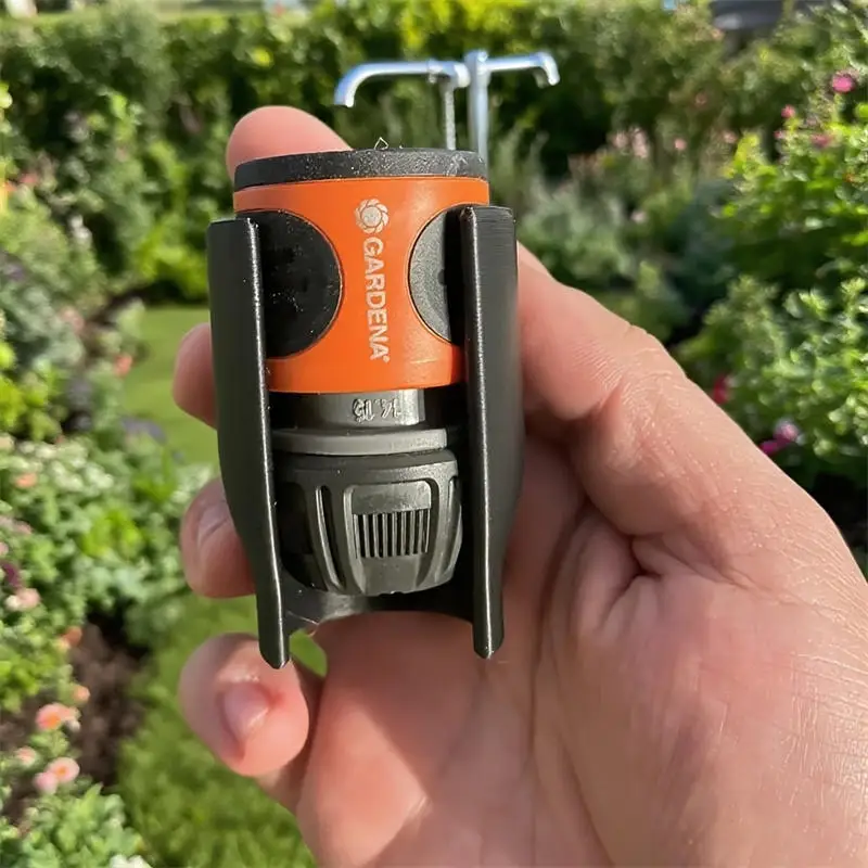 Soporte de manguera resistente a la intemperie, organizador de manguera de jardín, soporte de cabezal de manguera de montaje en pared resistente a la intemperie para jardinería al aire libre para patio trasero