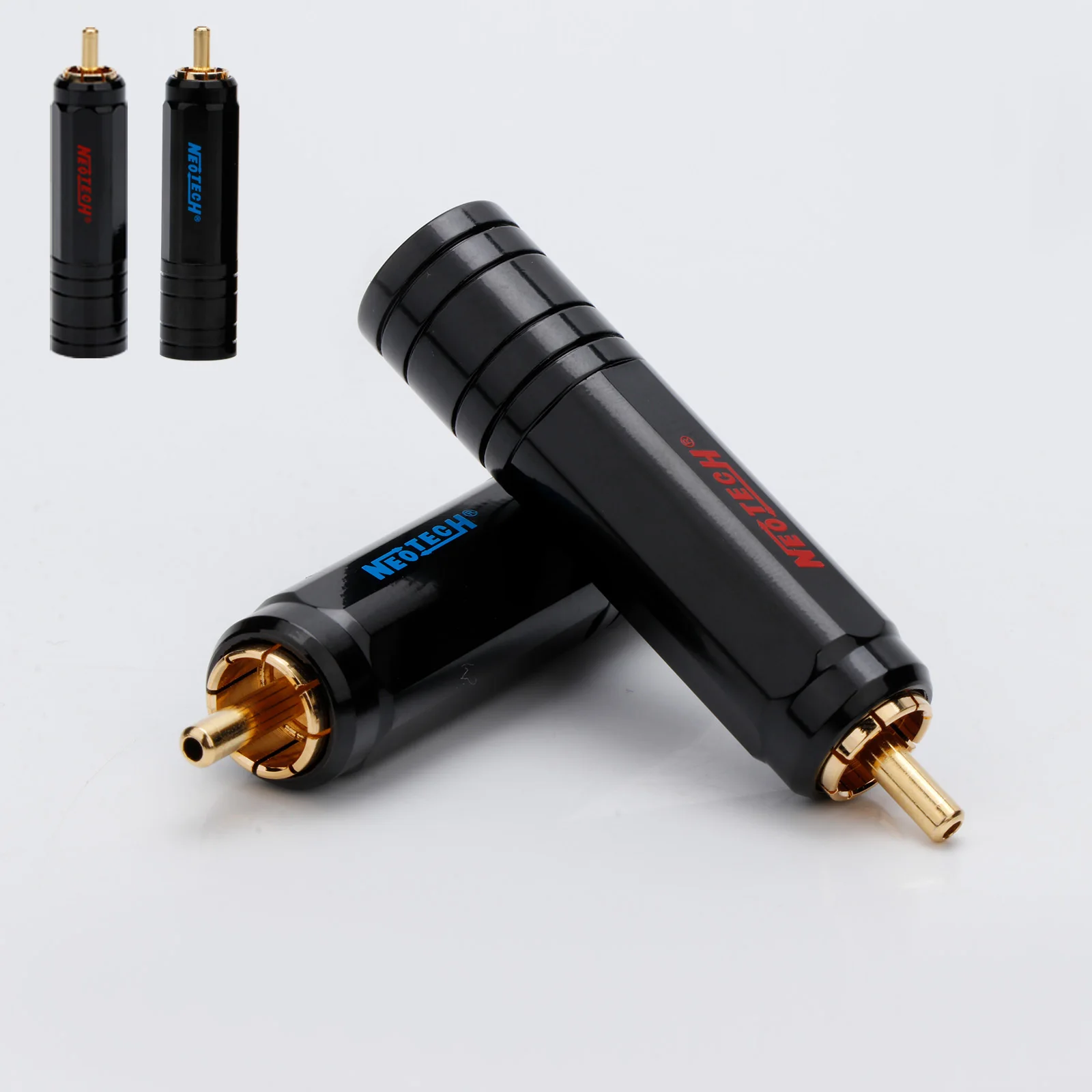

R1742 High HI-End Gold Plated RCA Plug, Lock Collect Solder A/V RCA Connector, HIFI DIY Cable Diameter RCA Jack Connector