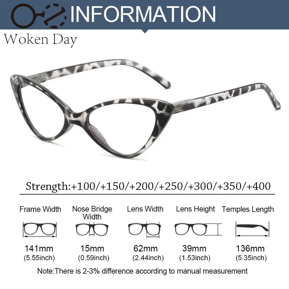 Fashion Cat Eye Reading Glasses Women Anti Blue Light Computer Presbyopic Eyeglasses Retro Classic Hyperopia Glasses Diopter image 6