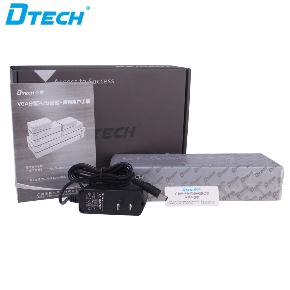 DTECH VGA Splitter 8 Ports Video Monitor/TV/Projector 250MHz High Resolution 1 Input 8 Output