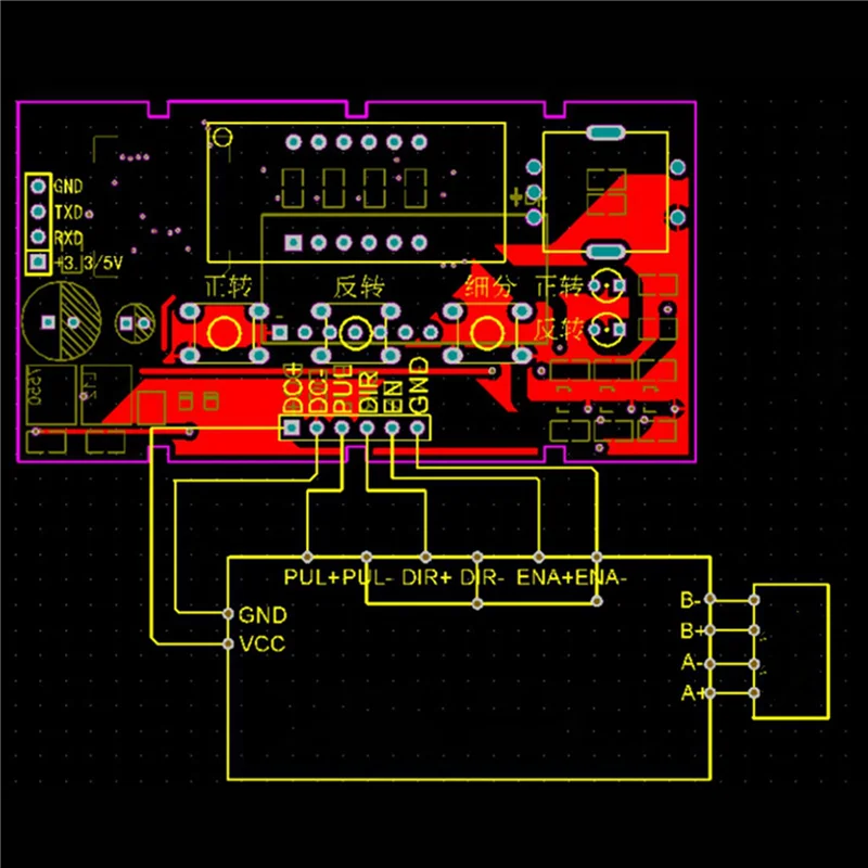 AS94-2X Speed RPM Display Stepper Motor Driver Controller Board Speed Adjustable Reversal