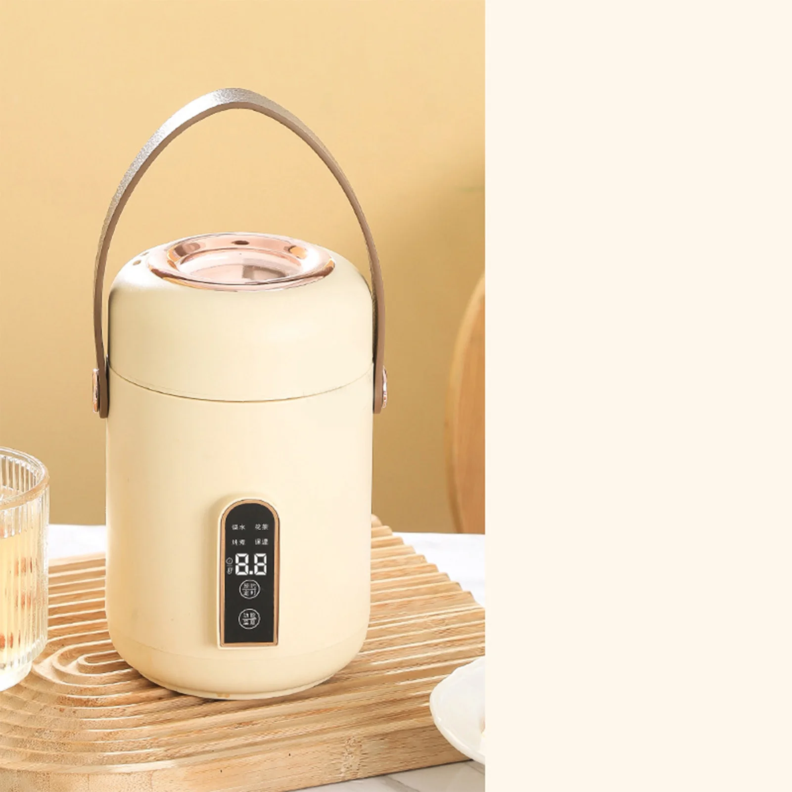 Mini cuiseur à riz Portable multifonction, marmite à soupe et bouillie, chauffage efficace isolé pour la maison, le bureau et le dortoir