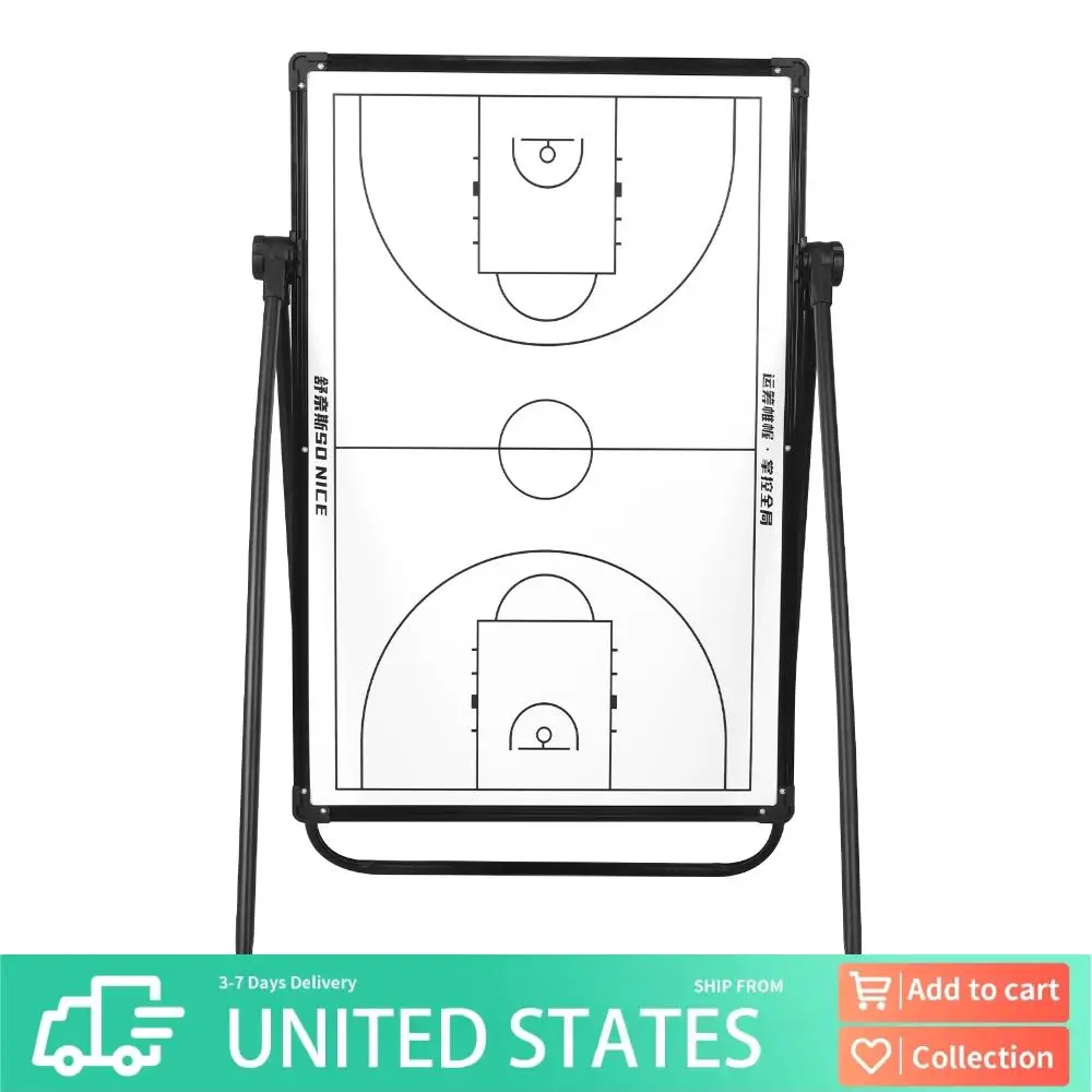

Portable Football Clipboard with Markers Eraser Convenient Strategy Board Multi-Purpose for Basketball Soccer Volleyball Coaches