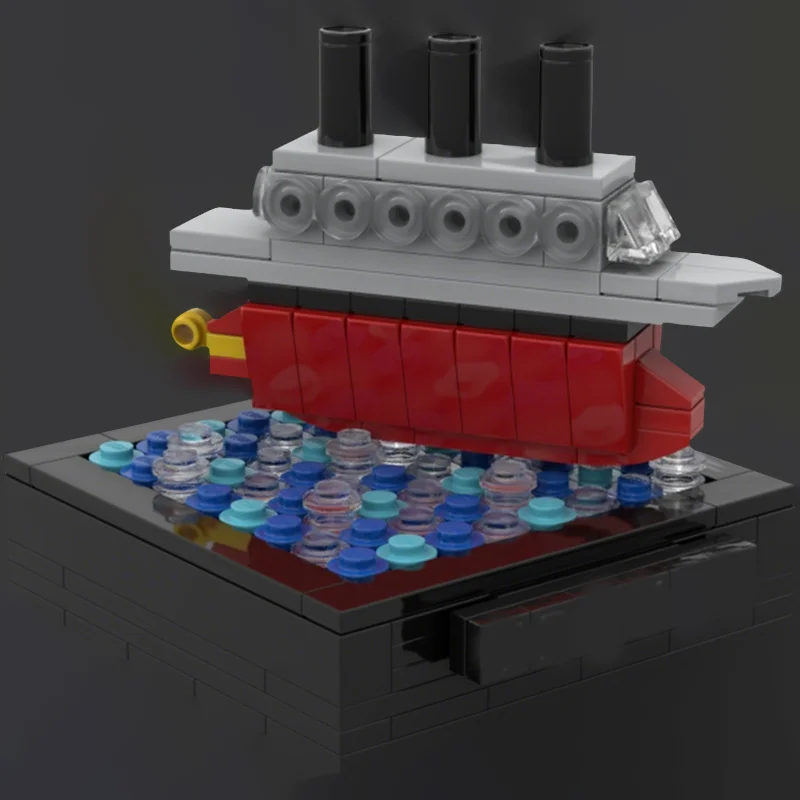 200pcs MOC Travel Boat Creator Model Building Blocks Construction Toys Christmas Gift DIY Assemble Creative Education Brick