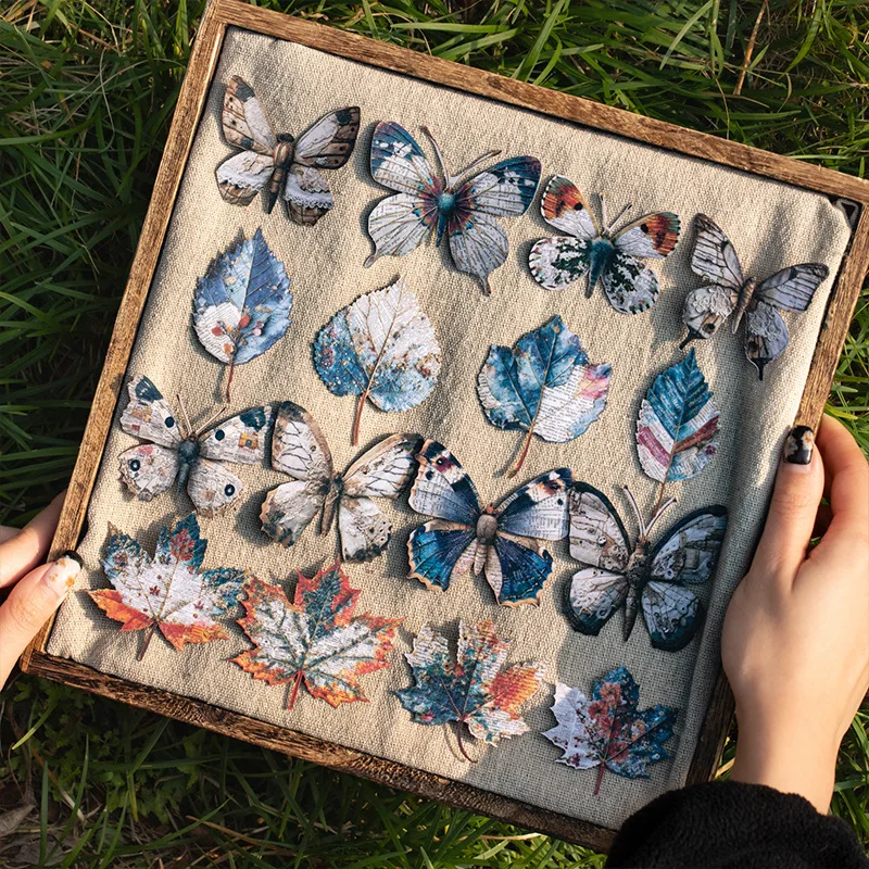 

10 шт. Винтажные наклейки с лесным пейзажем | Товары своими руками для альбомов ручной работы.