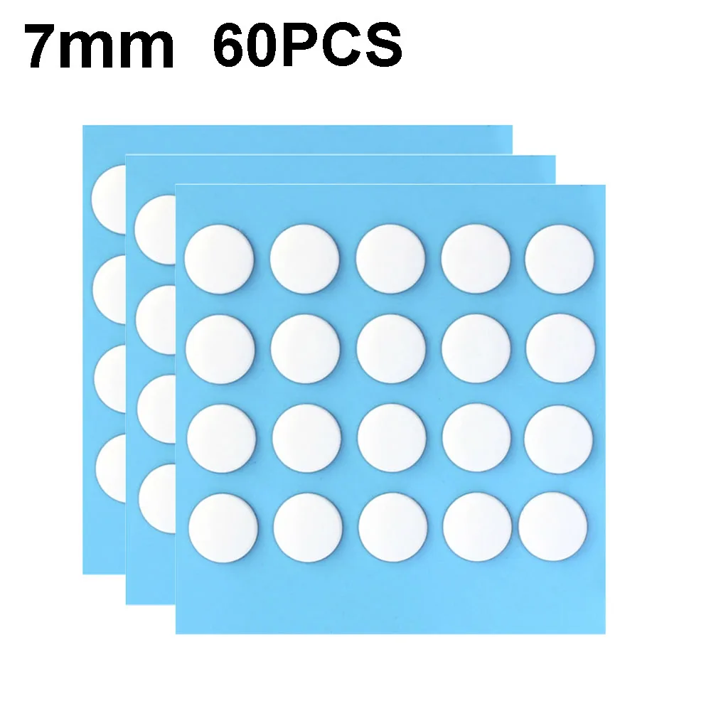 60PCS White 7mm