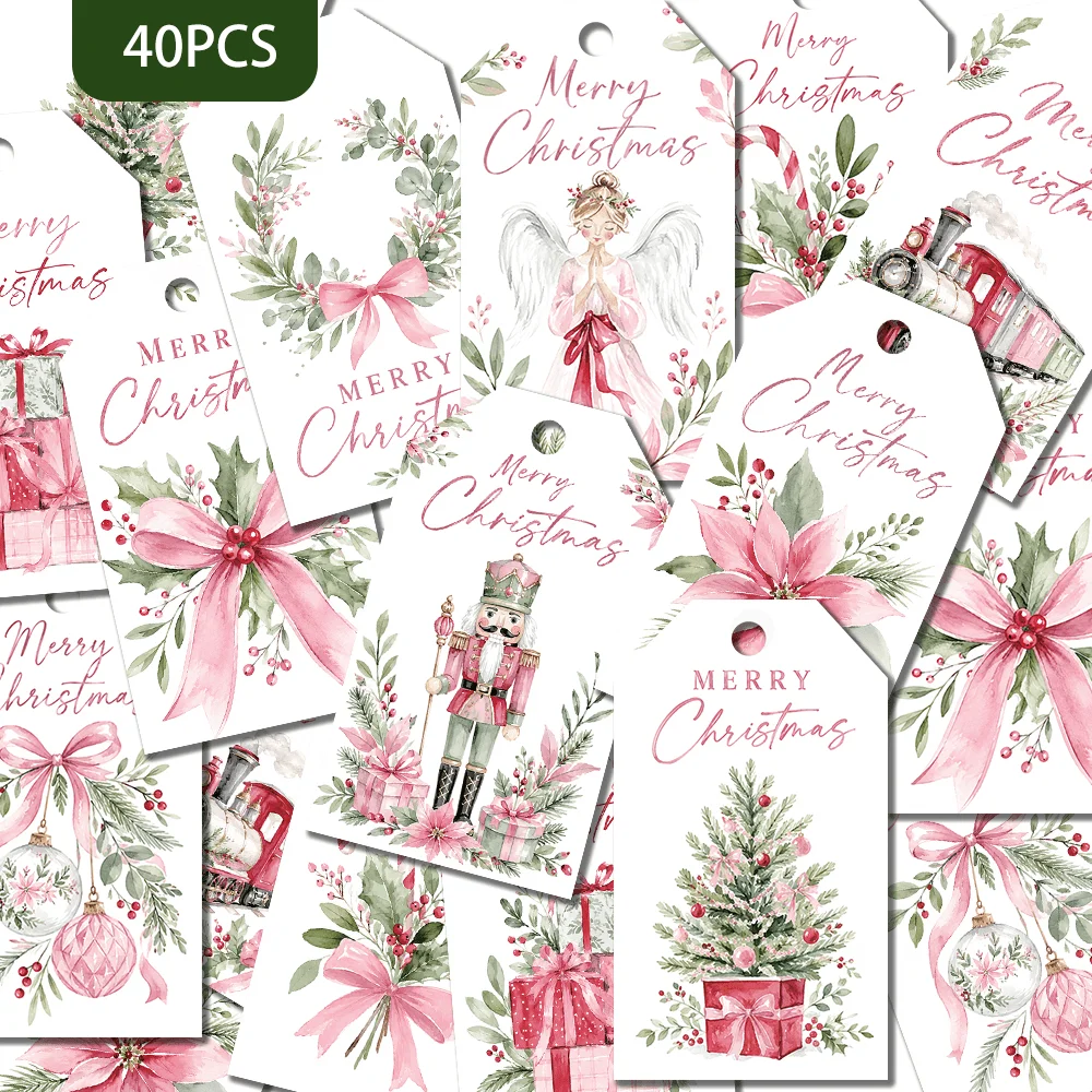 40pcs,Pink Girlish Gentle Chri - Eve Party ulasan dan harga