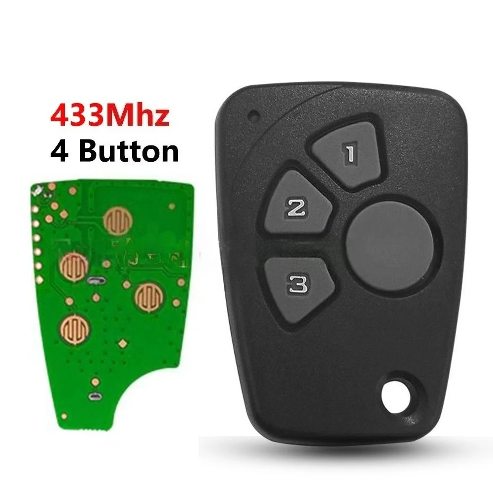 

Подходит для Chevrolet, 4-клавишный автомобильный ключ, ключ дистанционного управления, частота 433