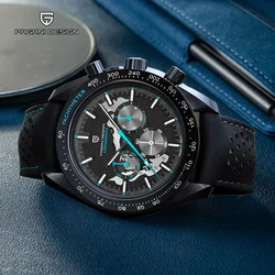 PAGANI 2023 New Moon Dark Men's Watches Top Luxury Quartz Watch For Men Sports AR Sapphire Mirror Waterproof Wristwatches Clocks