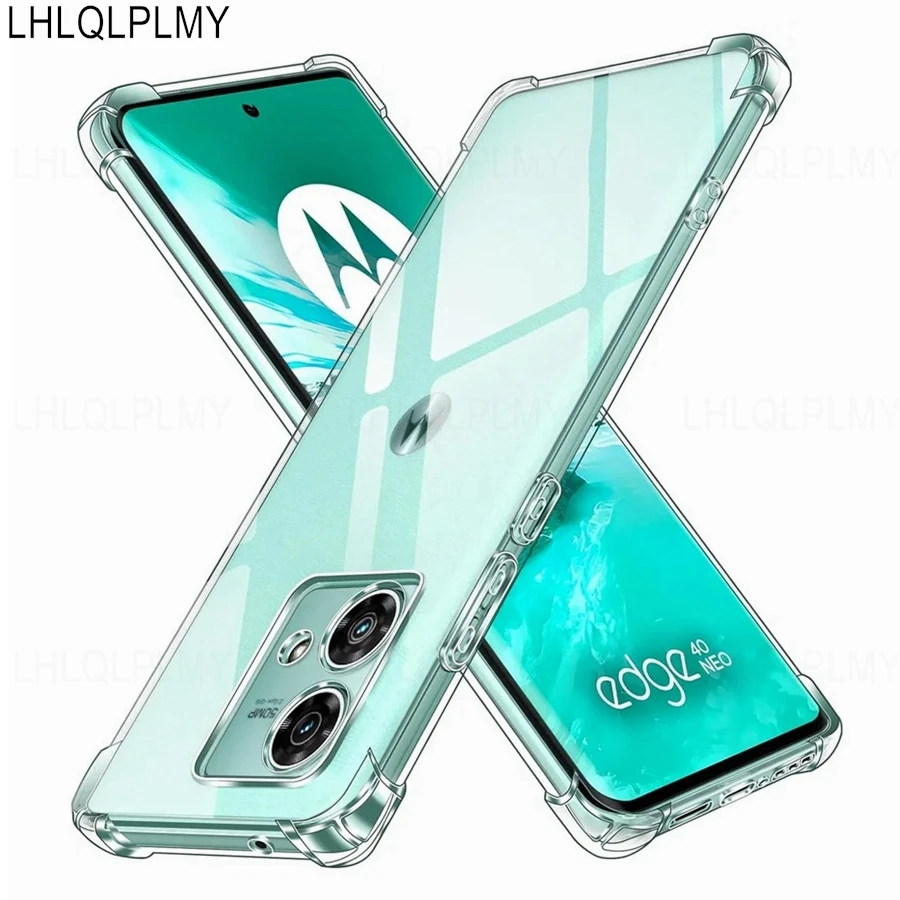 Thick Shockproof Silicone Case For Motorola Edge 20 Lite 30 Fusion 40 Pro 50 Neo Ultra 5G Moto G20 E22 E32 E14 E22i E32S Cover