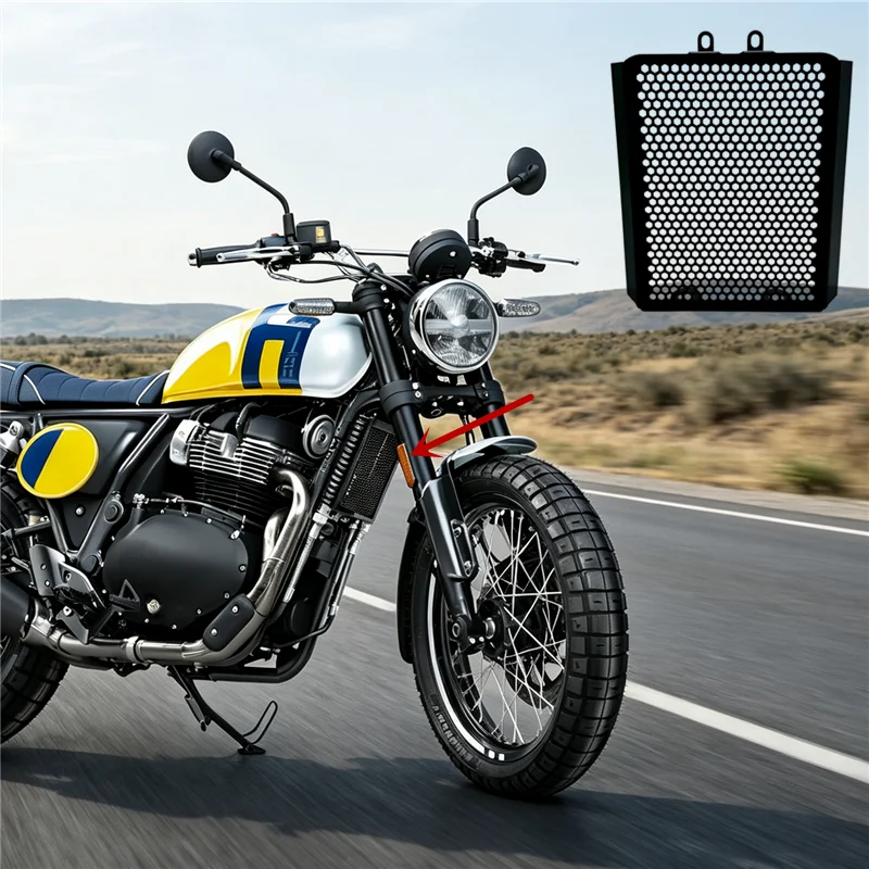 Motorcycle Water Tank Radiator Grille Oil Cooler Protection Net Mesh Protective Guard Cover For Bear 650 BEAR650 2025 2026