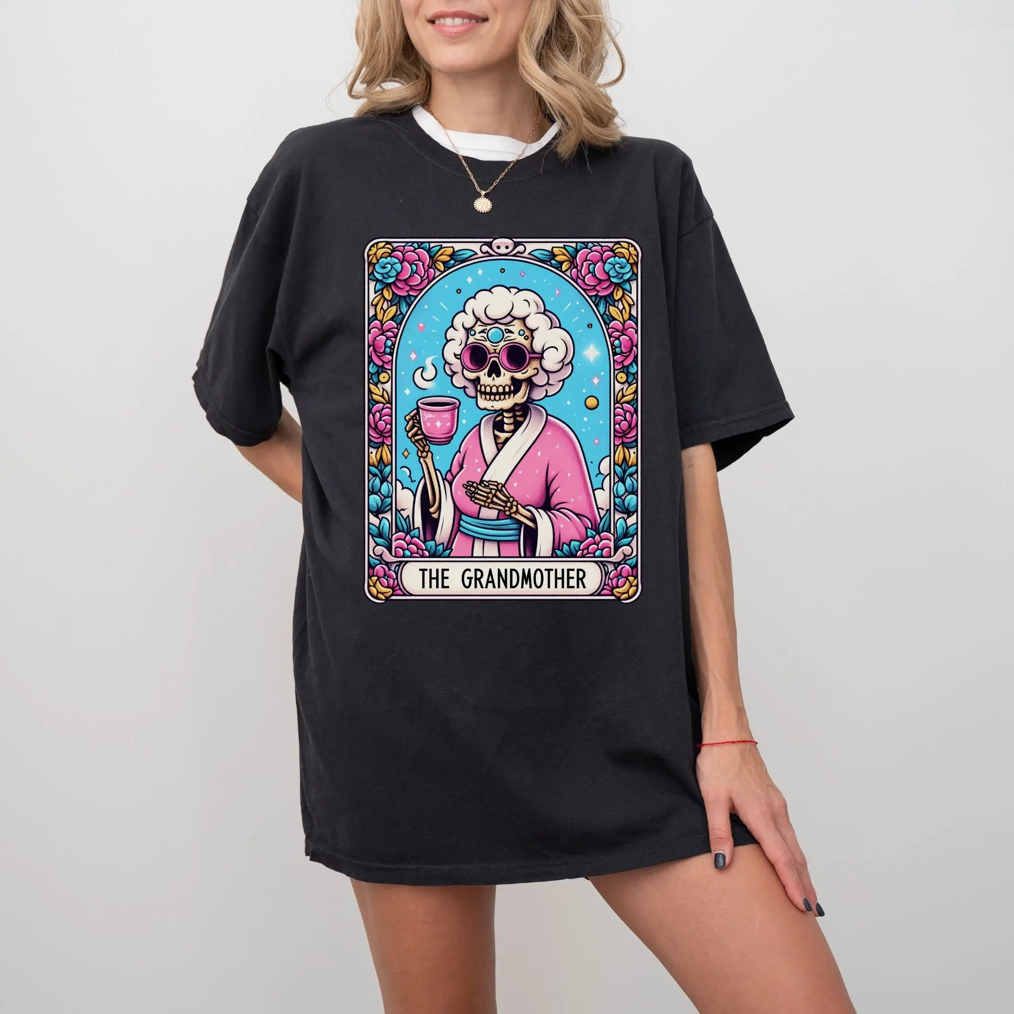 The Grandmother T Shirt Witchy Mystical Tarot Card Symbol Psychic Fortune