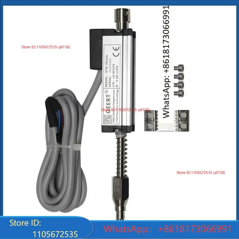 Linear Displacement Transducer KTR High Precision Self-Reset Spring Rebound Miniature Precision Electronic Ruler GEERT