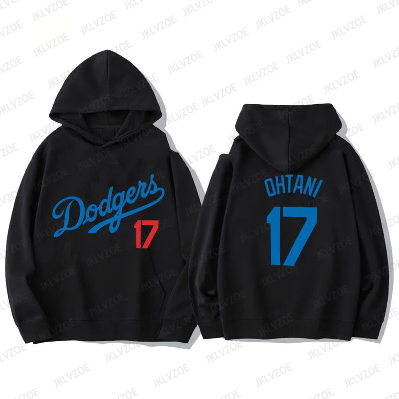 Autumn/Winter Los Angeles Dodgers Shohei Ohtani Hoodies Women's Sports Leisure Trendy Cotton Hoodie Men's Racing Pullover Hooded