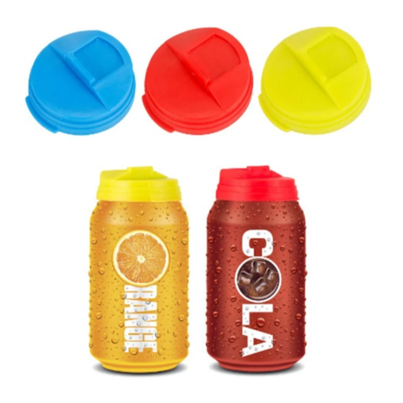 1/3pcs Bottle Top Lid Soda Saver Caps Top Can Cover Fizz Coke Drink Soda Lid Cap Wine Bottle Stopper Flip Protector Reusable