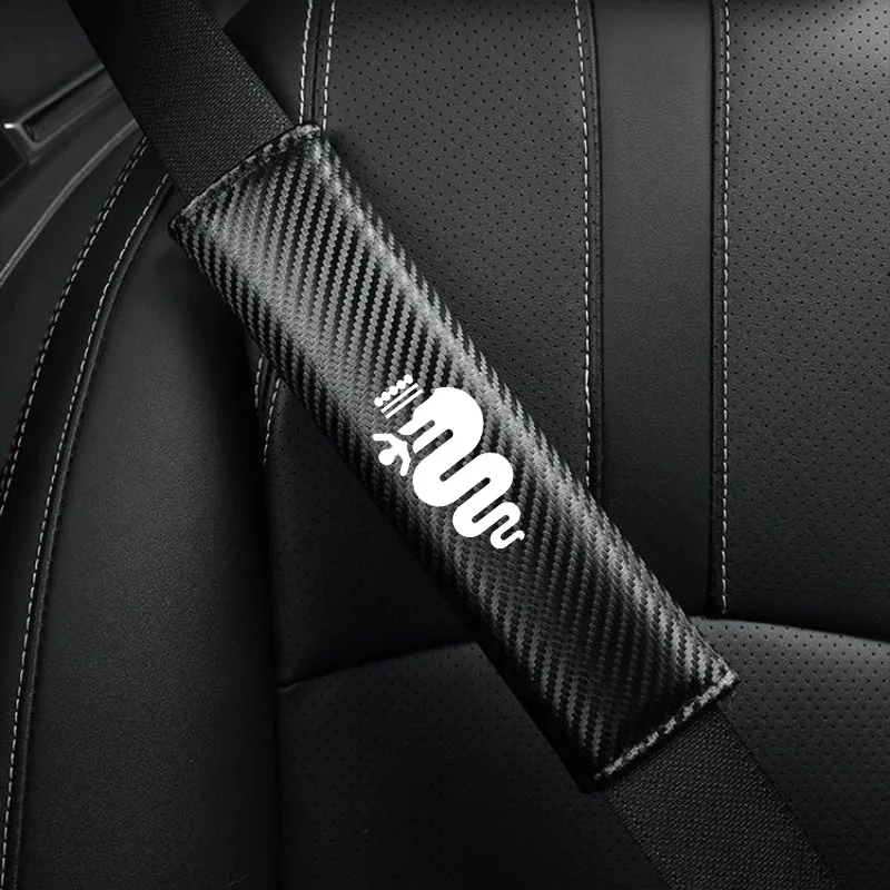 ألياف الكربون حزام أمان السيارة غطاء الكتف حزام الأمان وسادة حماية ل ألفا روميو جوليتا جوليا 159 147 156 ستيلفيو GT ميتو #1