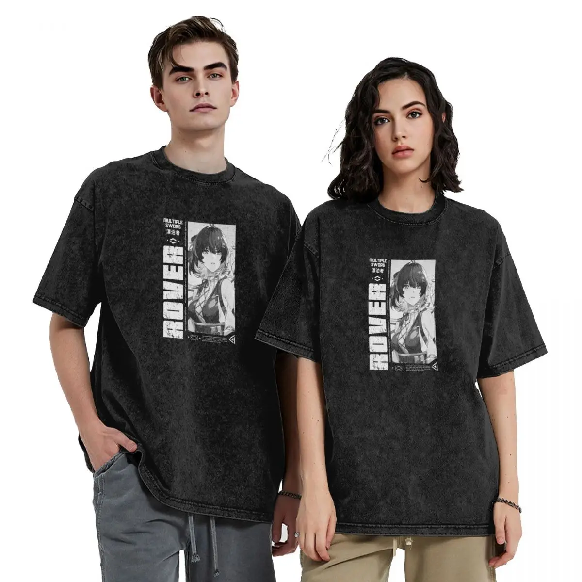 

Rover - Wuthering Waves V.3 white ver T-Shirt anime shirt luxury t-shirt plus sizes vintage t shirts oversized t shirt men
