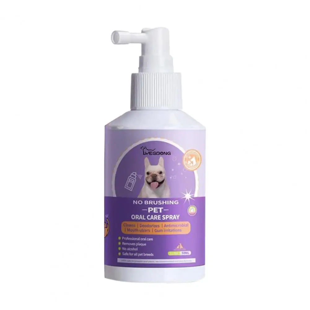 Practical  Dog Oral Spray Portable Pet Cat Dog Dental Cleaning Spray Easy to Use Liquid Pet Oral Spray Pet Product