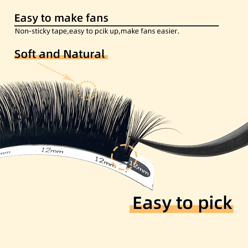 Love Lashes Easy Fan Lashes Russia Volume Faux Mink Fans Fast Blooming Eyelash Extensions Auto Fan Makeup Lashes