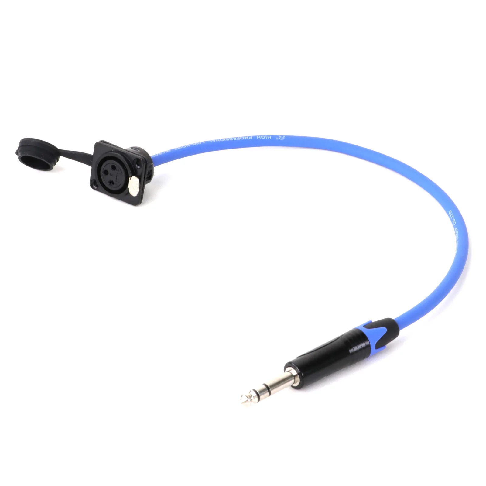 0.3M-15M 3Pin XLR Female Panel Mount MIC Socket to 6.35mm Stereo Male Jack Audio Cable Pass Through Balanced Speaker Amp Mixer