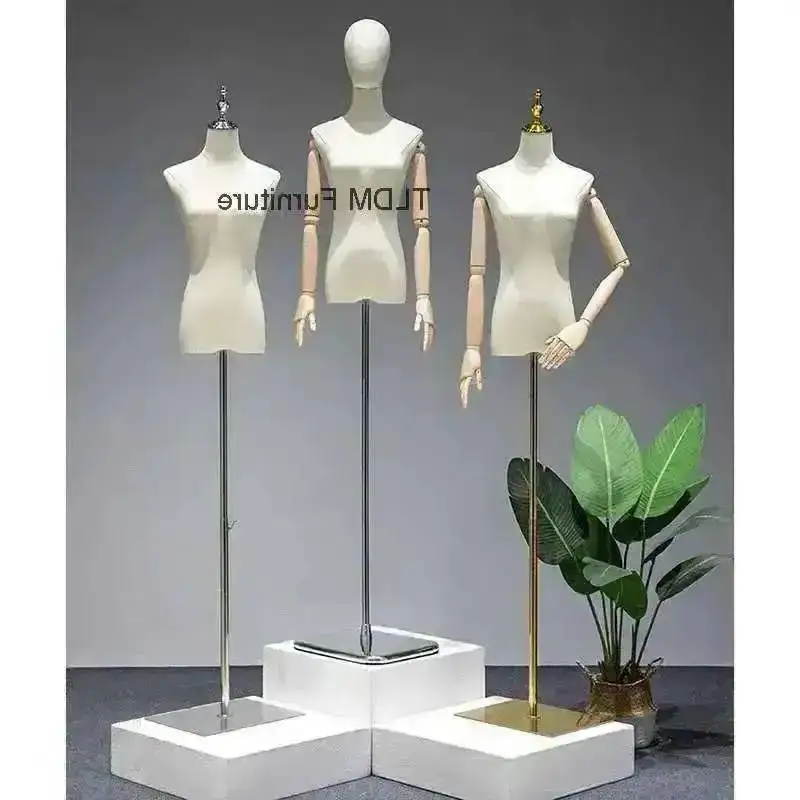 Cotton Simple Bridal Shop Mannequin Support Half-length Full-body Mannequins Plastic Display for Korean Mannequins for Cloakroom